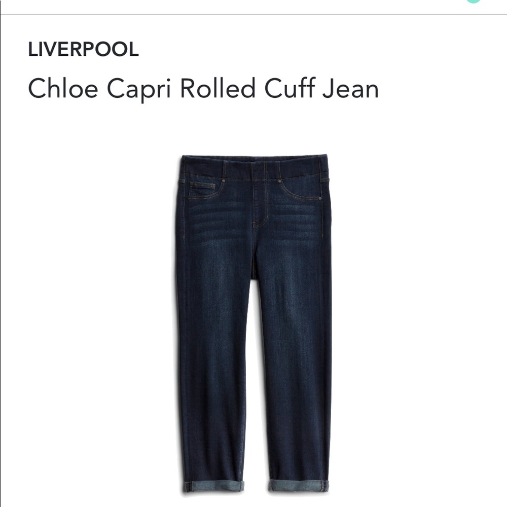 Chloe Capri Rolled Cuff Jean “the Crop”